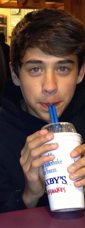 Nicholas Fillinger loves birthdays with milkshakes