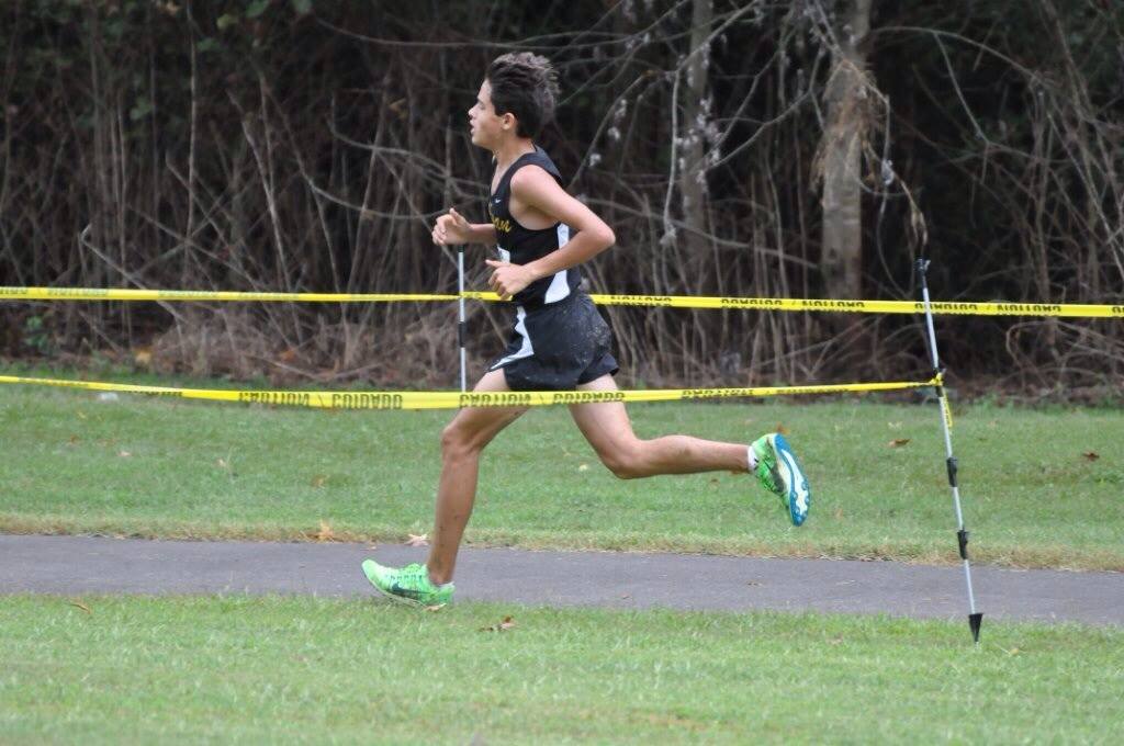 Nicholas Fillinger running cross country