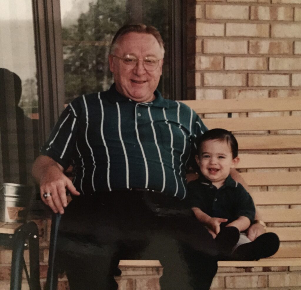 Tom "Pops" Fillinger with young Nicholas Fillinger